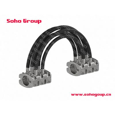 Tubular busbar bolted flexible connector