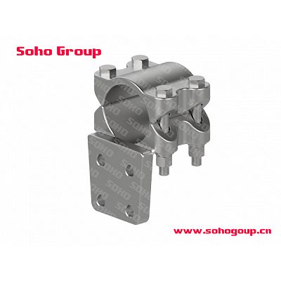 Right angle tubular busbar bolted terminal palm