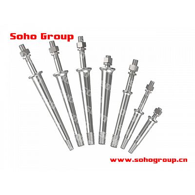 High voltage insulator pins